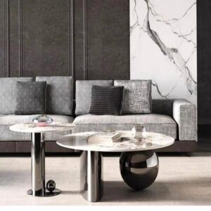 2 in 1 Luxury Marble Center Table
