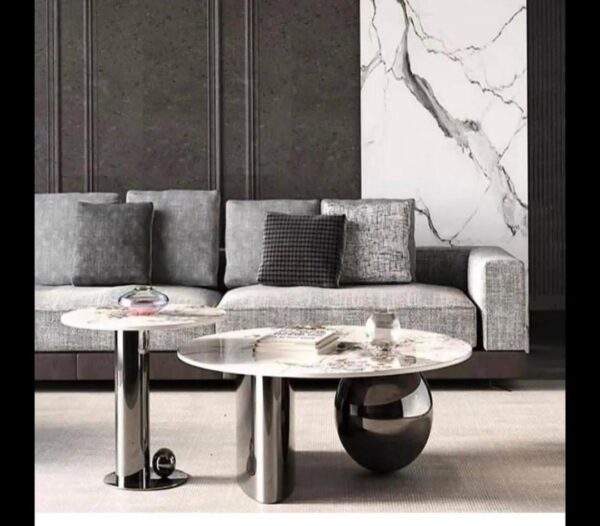 2 in 1 Luxury Marble Center Table