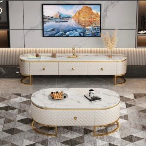 Exclusive Luxury Marbel Centre Table With Its TV Stand