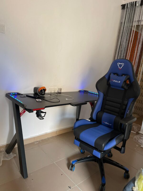 Furgle Gaming Chair + Desk With RGB Light