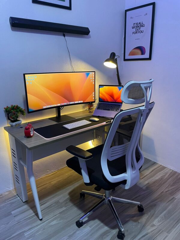 Home Office Desk & Ergonomic Mesh Chair