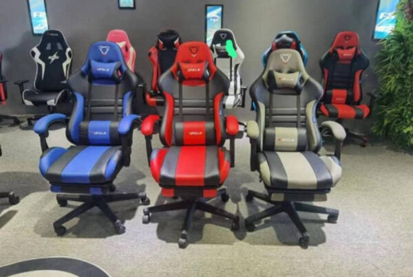 FURGLE PRO Computer Racing Gaming Ergonomic Chair + Footrest (