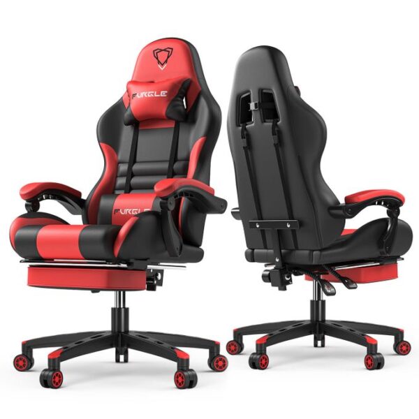 FURGLE PRO Computer Racing Gaming Ergonomic Chair + Footrest ( - Image 2