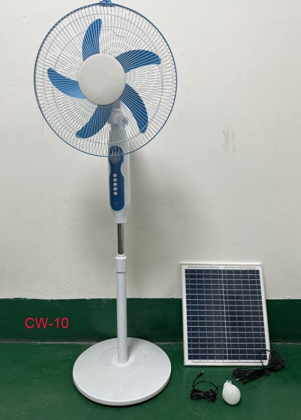 16 INCHES SOLAR RECHARGEABLE STANDING FAN