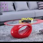 Red Modern Fibre Centre Table
