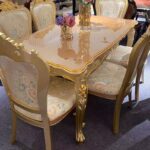 Royal Designed Gold Luxury Dining Table
