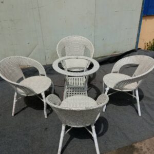 White Outdoor Garden Set