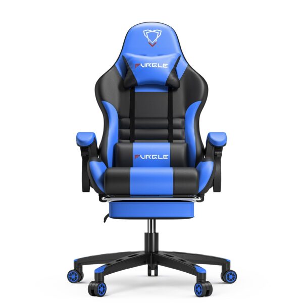 FURGLE Computer Racing Gaming Ergonomic Chair + Footrest - Image 7